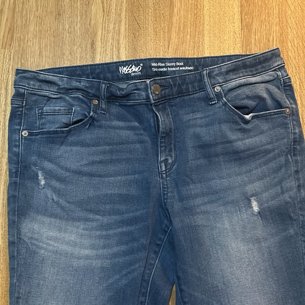 Mossimo & Guess Women's Blue and Dark Mid Rise Skinny & Boot Jean Set Waist 31 - Picture 6 of 15